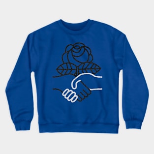 socialism communism hand flower Crewneck Sweatshirt